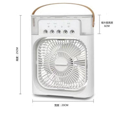 Portable 3-in-1 Air Cooler Fan – Mini AC for Room, Office & Car | Fast Cooling + Humidifier | Ships from USA 🇺🇸 | TikTok & Amazon Hot Seller!