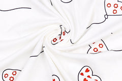 Q671 Women's Floral Print Long Sleeve T-Shirt (Summer)