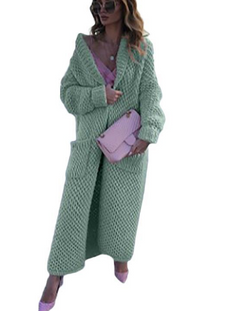 WOLFF Women's Long Cardigan Sweater (One Piece)