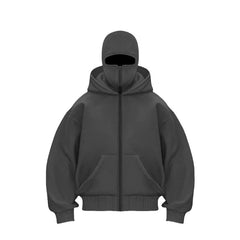 Men's Hooded Zip-Up Baseball Jacket